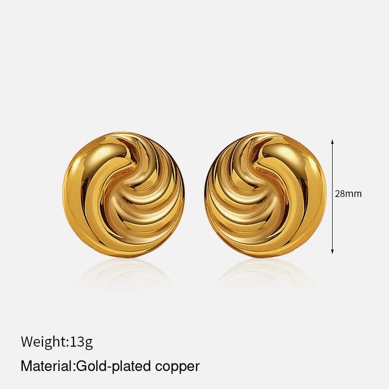 Swirl Knot Stud Earrings EH05003 3